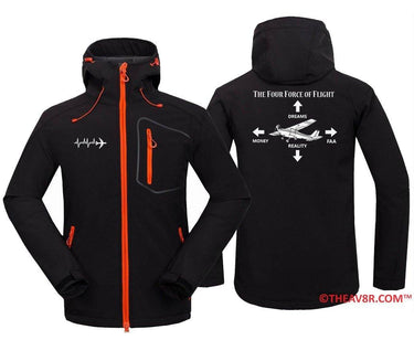 THE FOUR FORCE OF FLIGHT DESIGNED HOODIE THE AV8R
